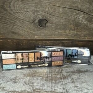 L.A. Colors 2 Pack Day To Night 12 Color‎ Eyeshadow Palettes Sunset + After Dark
